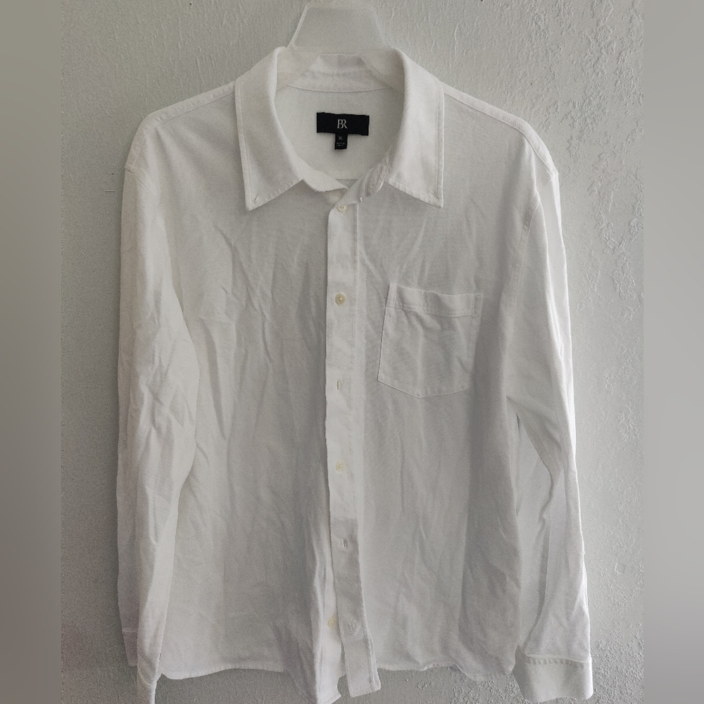 BR White Button Down Shirt